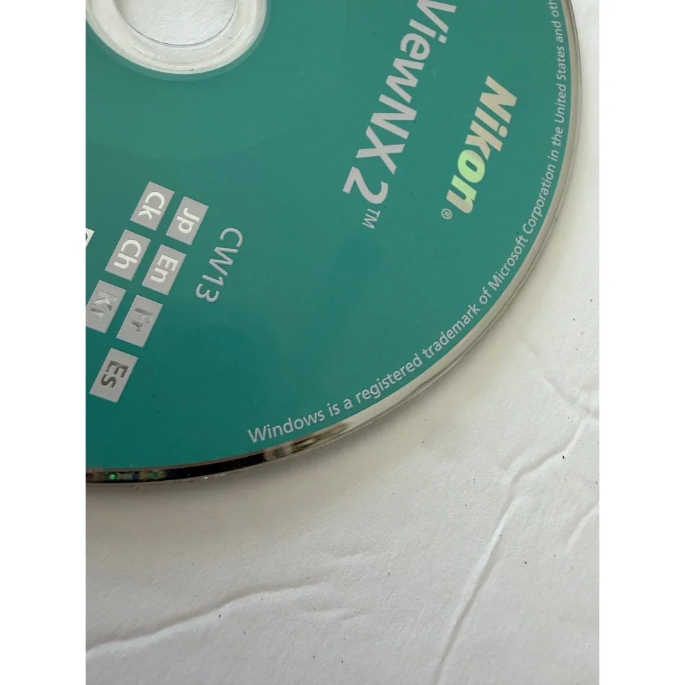 Nikon ViewNX 2 Software CD-ROM CW13 Windows Macintosh Photo Editing Disc